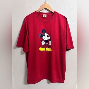 Vintage Mickey & Co. Red Mickey Mouse T Shirt Size 2X